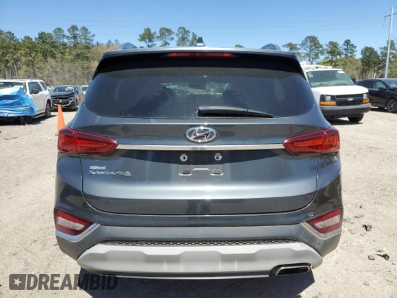 2019 Hyundai Santa Fe Limited with VIN 5NMS53AD6KH039661, listed as a Copart auction lot 49843095 with 0 mi miles and Salvage Title. Bid and sale history available at carsss.com. Image 6.