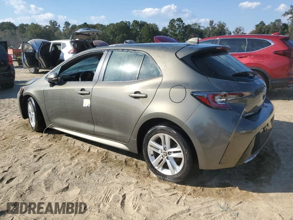 2020 Toyota Corolla Hatchback SE with VIN JTND4RBE0L3094866, listed as a Copart auction lot 73924134 with 0 mi miles and Non Repairable. Bid and sale history available at carsss.com. Image 2.