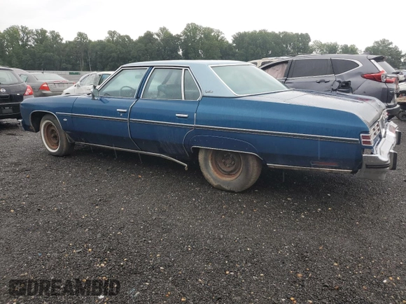 1976 Chevrolet Caprice z VIN 1N69U6J131687, wystawiony jako Copart lot #63160005 z przebiegiem 57 763 mil mil oraz Czysty tytuł • Clean title. Historia ofert i sprzedaży dostępna na DreamBid. Obrazek 2.