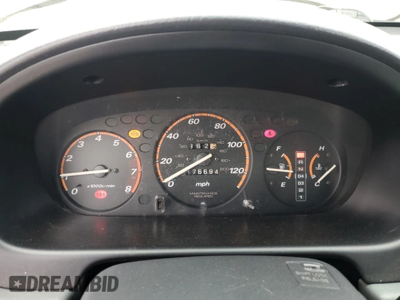 1998 Honda CR-V LX with VIN JHLRD2847WC003311, listed as a Copart auction lot 53577185 with 176,694 mi miles and Salvage Title. Bid and sale history available at carsss.com. Image 9.