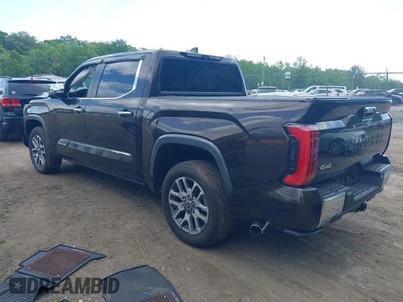 2024 Toyota Tundra 1794 Edition with VIN 5TFMA5DB5RX145336, listed as a IAAI auction lot 42203766 with 16,781 mi miles and . Bid and sale history available at DreamBid. Image 3.
