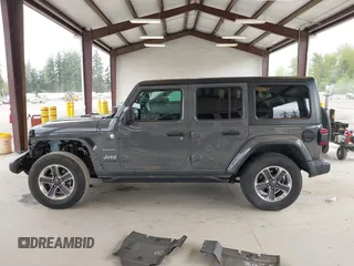2019 Jeep Wrangler Unlimited Sahara with VIN 1C4HJXEN0KW540591, listed as a IAAI auction lot 42076235 with 41,016 mi miles and . Bid and sale history available at DreamBid. Image 15.