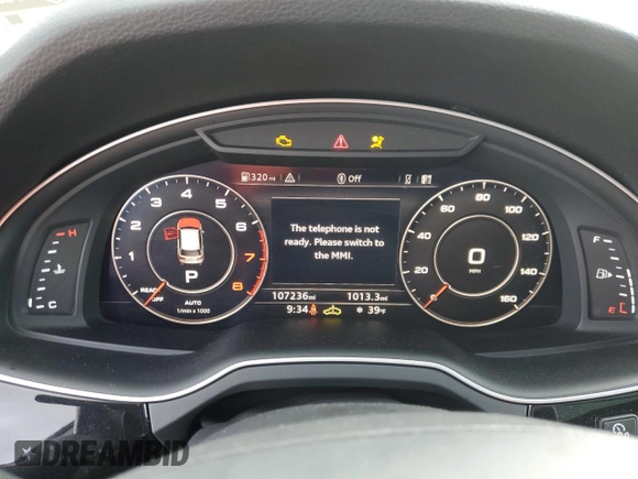 2017 Audi Q7 Premium Plus с VIN WA1LAAF73HD032816, выставлен на аукционе Copart как лот 45493455 с пробегом 107 236 миль миль и Списание • Salvage title. История ставок и продаж доступна на DreamBid. Изображение 9.