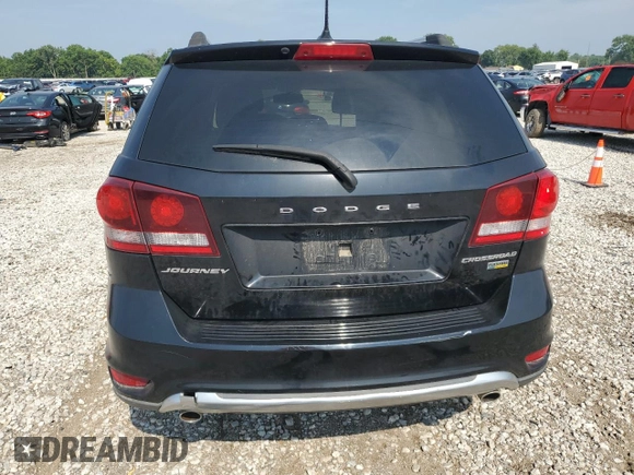 2017 Dodge Journey Crossroad Plus with VIN 3C4PDCGG5HT537047, listed as a Copart auction lot 65603525 with 100,824 mi miles and Salvage title. Bid and sale history available at DreamBid. Image 6.