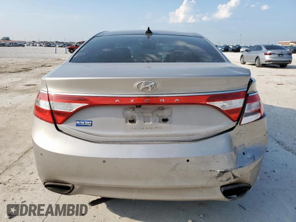 2012 Hyundai Azera with VIN KMHFH4JG5CA156258, listed as a Copart auction lot 59079035 with 223,162 mi miles and Salvage title. Bid and sale history available at DreamBid. Image 6.