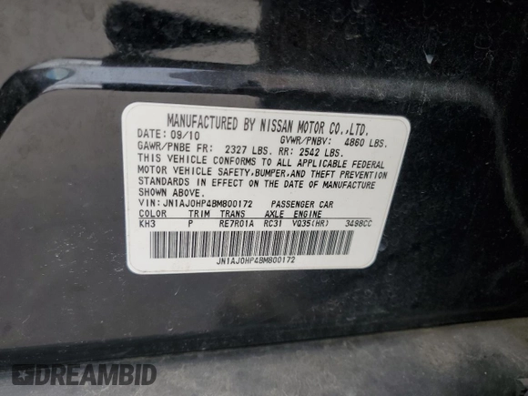 2011 Infiniti EX Journey с VIN JN1AJ0HP4BM800172, выставлен на аукционе Copart как лот 56378405 с пробегом 201 855 миль миль и Чистый • Clean title. История ставок и продаж доступна на DreamBid. Изображение 13.