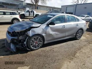 2024 Kia Forte GT with VIN 3KPF44AC4RE837045, listed as a Copart auction lot 43719895 with 4,608 mi miles and Salvage Title. Bid and sale history available at carsss.com. Image 1.