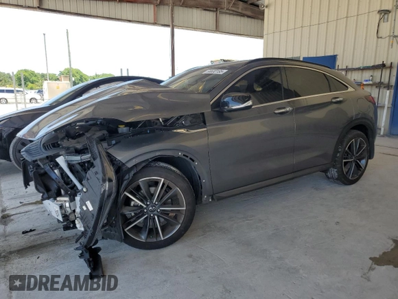 2023 Infiniti QX55 Luxe with VIN 3PCAJ5JR4PF123016, listed as a Copart auction lot 58630185 with 12,488 mi miles and Salvage title. Bid and sale history available at DreamBid. Image 1.
