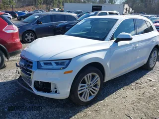 2018 Audi Q5 Premium Plus with VIN WA1BNAFY1J2103568, listed as a IAAI auction lot 41445298 with 38,385 mi miles. Bid and sale history available at carsss.com. Image 2.
