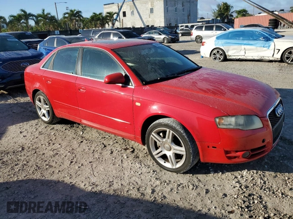 2007 Audi A4 2.0T with VIN WAUAF78E17A169408, listed as a Copart auction lot 86094304 with 141,237 mi miles and Clean Title. Bid and sale history available at carsss.com. Image 4.