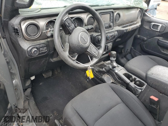 2020 Jeep Wrangler Willys with VIN 1C4GJXAN4LW225781, listed as a Copart auction lot 67316964 with 48,306 mi miles and Salvage title. Bid and sale history available at DreamBid. Image 8.