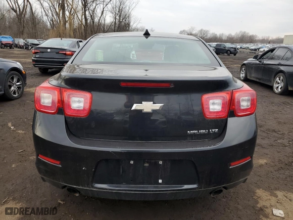 2013 Chevrolet Malibu LTZ with VIN 1G11J5SX7DF223298, listed as a Copart auction lot 46810435 with 126,125 mi miles and Salvage Title. Bid and sale history available at carsss.com. Image 6.