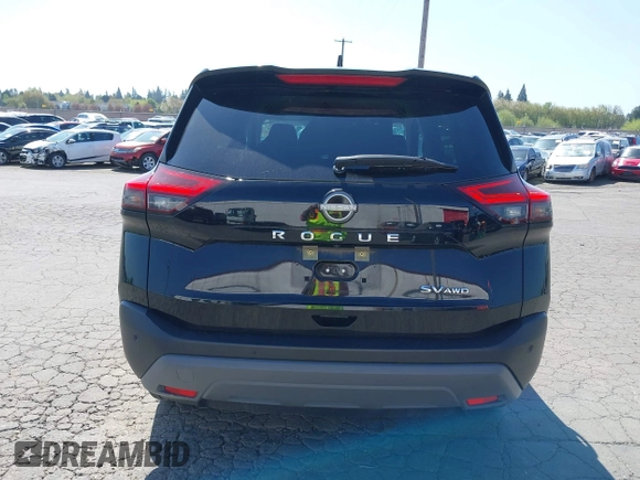 2023 Nissan Rogue SV with VIN JN8BT3BB2PW481493, listed as a IAAI auction lot 42054954 with 52,492 mi miles. Bid and sale history available at carsss.com. Image 17.