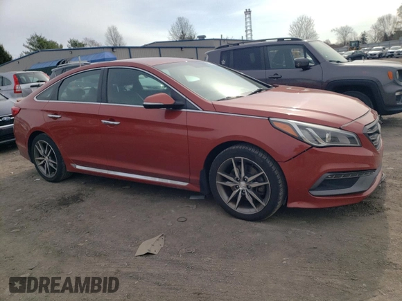 2015 Hyundai Sonata Sport with VIN 5NPE34AB0FH123880, listed as a Copart auction lot 51662735 with 101,297 mi miles and Salvage Title. Bid and sale history available at carsss.com. Image 4.