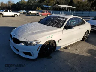 2015 BMW 4 Series 435i with VIN WBA3R1C52FK195223, listed as a Copart auction lot 87753195 with 97,856 mi miles and Salvage Title. Bid and sale history available at carsss.com. Image 1.