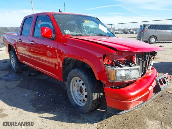 2012 Chevrolet Colorado LT w/1LT with VIN 1GCDSCF97C8117969, listed as a IAAI auction lot 41343323 with 1 mi miles. Bid and sale history available at carsss.com. Image 1.