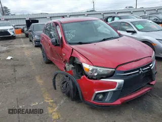 2018 Mitsubishi Outlander Sport ES 2.0 with VIN JA4AP3AU3JU009041, listed as a IAAI auction lot 41721668 with 1 mi miles. Bid and sale history available at carsss.com. Image 1.