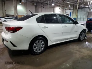 2021 Kia Rio S with VIN 3KPA24AD4ME407002, listed as a Copart auction lot 41602435 with 32,666 mi miles and Salvage Title. Bid and sale history available at DreamBid. Image 3.