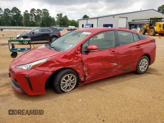 2022 Toyota Prius L Eco with VIN JTDKAMFU8N3171382, listed as a Copart auction lot 59716165 with 77,197 mi miles and Salvage title. Bid and sale history available at DreamBid. Image 1.