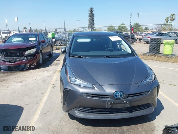 2022 Toyota Prius L Eco with VIN JTDKAMFU5N3160694, listed as a IAAI auction lot 41874909 with 80,376 mi miles. Bid and sale history available at carsss.com. Image 12.
