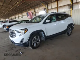 2020 GMC Terrain SLT with VIN 3GKALVEV5LL131921, listed as a Copart auction lot 52604825 with 123,300 mi miles and Salvage Title. Bid and sale history available at carsss.com. Image 1.