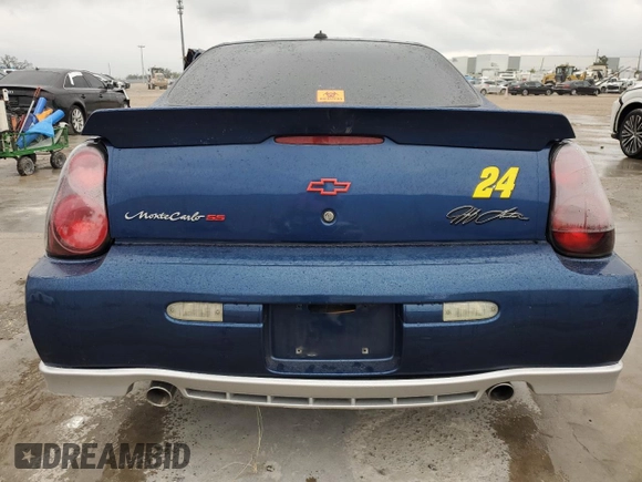 2003 Chevrolet Monte Carlo SS with VIN 2G1WX15K539338082, listed as a Copart auction lot 81470164 with 0 mi miles and Salvage Title. Bid and sale history available at carsss.com. Image 6.