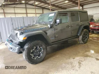 2022 Jeep Wrangler Unlimited Rubicon with VIN 1C4JJXR65NW274221, listed as a Copart auction lot 49138365 with 25,218 mi miles and Salvage title. Bid and sale history available at DreamBid. Image 1.
