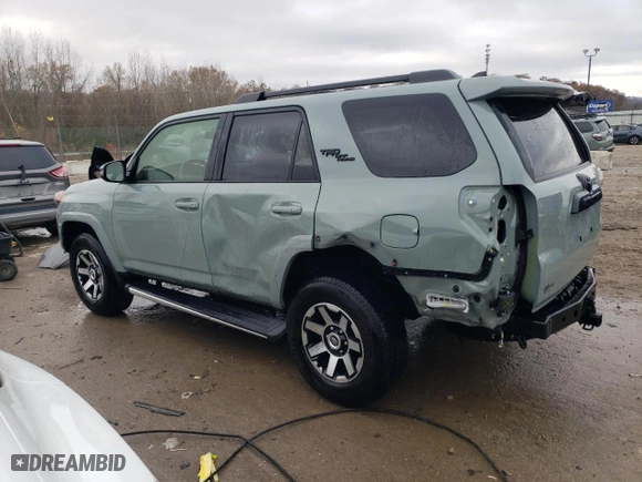 2023 Toyota 4Runner TRD Off Road Premium with VIN JTERU5JR1P6092633, listed as a Copart auction lot 80884654 with 9,264 mi miles and Salvage Title. Bid and sale history available at carsss.com. Image 2.