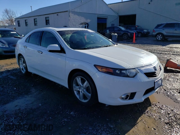2012 Acura TSX Tech Pkg with VIN JH4CU2F63CC010287, listed as a Copart auction lot 86435164 with 97,922 mi miles and Salvage Title. Bid and sale history available at carsss.com. Image 4.