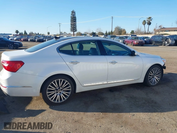 2015 Kia Cadenza Premium with VIN KNALN4D78F5183170, listed as a IAAI auction lot 41434649 with 101,443 mi miles. Bid and sale history available at carsss.com. Image 14.