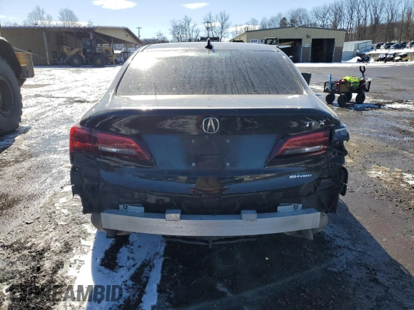 2016 Acura TLX Technology with VIN 19UUB3F57GA004598, listed as a Copart auction lot 46344685 with 144,528 mi miles and Salvage title. Bid and sale history available at DreamBid. Image 6.