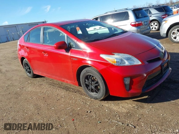 2013 Toyota Prius One with VIN JTDKN3DU9D5661513, listed as a IAAI auction lot 41721352 with 265,019 mi miles. Bid and sale history available at carsss.com. Image 1.