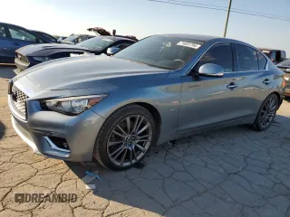 2019 Infiniti Q50 Luxe with VIN JN1EV7APXKM518952, listed as a Copart auction lot 74633794 with 39,454 mi miles and Salvage title. Bid and sale history available at DreamBid. Image 1.