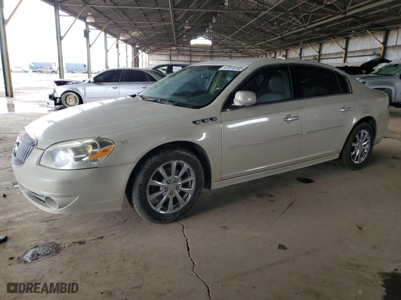 2010 Buick Lucerne CXL Premium with VIN 1G4HJ5EM2AU131073, listed as a Copart auction lot 47976165 with 126,824 mi miles and Salvage Title. Bid and sale history available at carsss.com. Image 1.