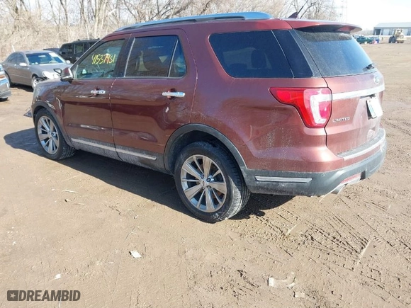 2018 Ford Explorer Limited with VIN 1FM5K7F8XJGA36675, listed as a IAAI auction lot 41537931 with 87,945 mi miles. Bid and sale history available at carsss.com. Image 3.
