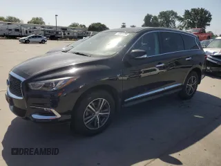 2019 Infiniti QX60 Pure z VIN 5N1DL0MM0KC508181, wystawiony jako Copart lot #55856215 z przebiegiem Nie podano mil oraz Szkoda całkowita • Salvage title. Historia ofert i sprzedaży dostępna na DreamBid. Obrazek 1.