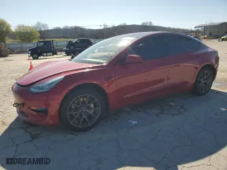 2018 Tesla Model 3 Long Range Battery with VIN 5YJ3E1EAXJF058447, listed as a Copart auction lot 50124635 with 0 mi miles and Salvage Title. Bid and sale history available at carsss.com. Image 1.