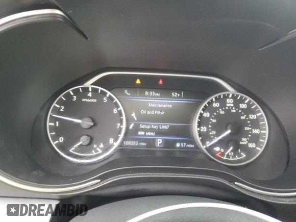 2017 Nissan Maxima S with VIN 1N4AA6AP9HC452643, listed as a Copart auction lot 49345645 with 108,283 mi miles and Salvage title. Bid and sale history available at DreamBid. Image 9.