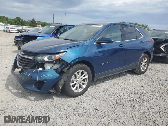 2019 Chevrolet Equinox LT with VIN 2GNAXKEV9K6272063, listed as a Copart auction lot 55803365 with 102,425 mi miles and Salvage title. Bid and sale history available at DreamBid. Image 1.