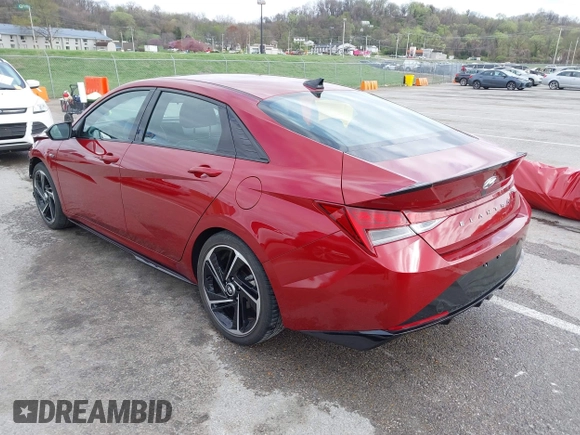 2023 Hyundai Elantra N Line z VIN KMHLR4AF8PU604133, wystawiony jako IAAI lot #41923605 z przebiegiem 60 288 mil mil oraz . Historia ofert i sprzedaży dostępna na DreamBid. Obrazek 3.