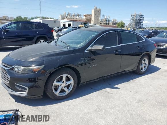 2016 Chevrolet Malibu LS z VIN 1G1ZB5ST3GF176854, wystawiony jako Copart lot #54553815 z przebiegiem Nie podano mil oraz Szkody całkowita. Historia ofert i sprzedaży dostępna na DreamBid. Obrazek 1.