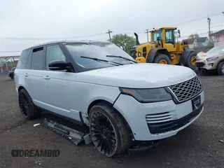 2020 Land Rover Range Rover HSE z VIN SALGS2RU2LA592177, wystawiony jako IAAI lot #42196372 z przebiegiem 43 343 mil mil oraz . Historia ofert i sprzedaży dostępna na DreamBid. Obrazek 1.