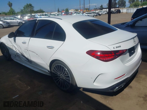 2022 Mercedes-Benz C 300 with VIN W1KAF4GB4NR056209, listed as a IAAI auction lot 42111449 with 21,545 mi miles and . Bid and sale history available at DreamBid. Image 3.