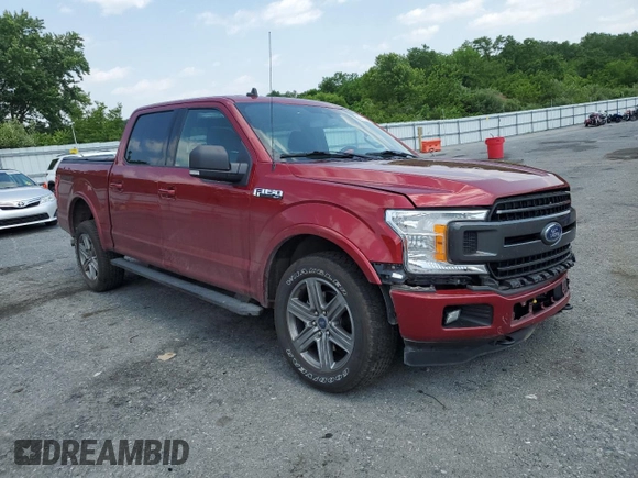2019 Ford F-150 XL with VIN 1FTEW1EP0KFB14211, listed as a Copart auction lot 60712585 with 92,013 mi miles and Salvage title. Bid and sale history available at DreamBid. Image 4.