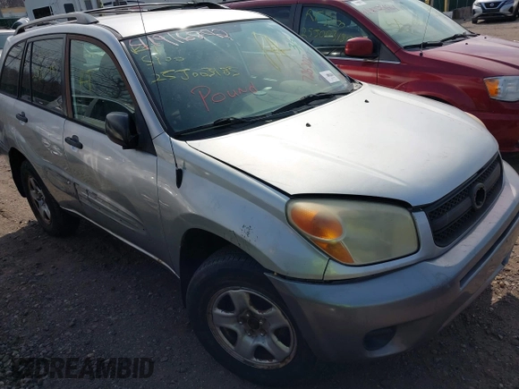 2005 Toyota RAV4 with VIN JTEHD20V656039576, listed as a IAAI auction lot 41905777 with 999,999 mi miles. Bid and sale history available at carsss.com. Image 1.
