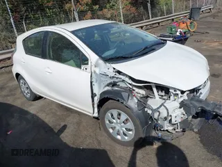 2012 Toyota Prius c One with VIN JTDKDTB34C1520190, listed as a IAAI auction lot 41903926 with 150,714 mi miles. Bid and sale history available at carsss.com. Image 1.