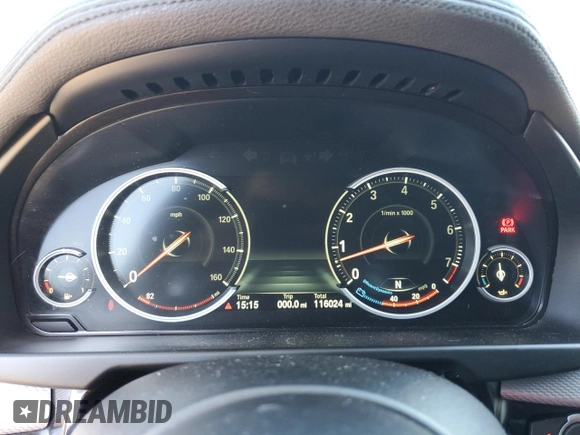 2015 BMW X6 xDrive35i with VIN 5UXKU2C53F0F96232, listed as a Copart auction lot 65198963 with 116,024 mi miles. Bid and sale history available at carsss.com. Image 9.