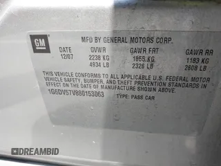 2008 Cadillac CTS RWD z VIN 1G6DV57V880153063, wystawiony jako IAAI lot #42440277 z przebiegiem 158 312 mil mil oraz . Historia ofert i sprzedaży dostępna na DreamBid. Obrazek 9.