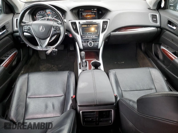 2017 Acura TLX w/Technology Pkg with VIN 19UUB1F51HA004909, listed as a Copart auction lot 46423435 with 85,426 mi miles and Salvage Title. Bid and sale history available at carsss.com. Image 8.