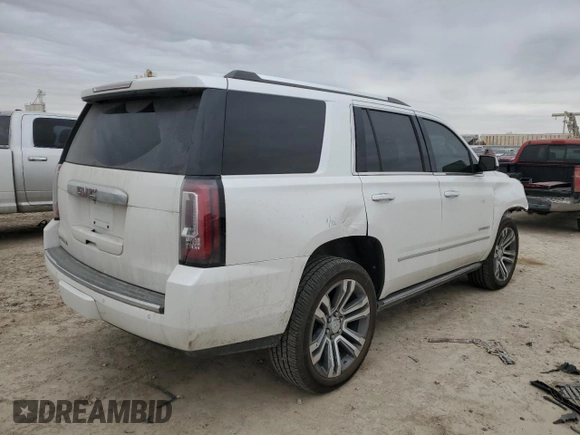 2018 GMC Yukon Denali with VIN 1GKS2CKJ4JR334480, listed as a Copart auction lot 47034435 with 84,787 mi miles and Salvage Title. Bid and sale history available at carsss.com. Image 3.